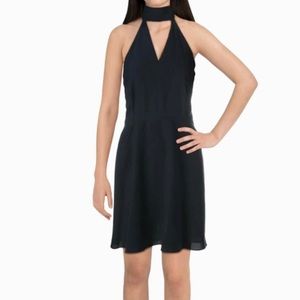 Betsey Johnson Keyhole Navy Blue Midi Dress Size 14 Or XL Sleeveless